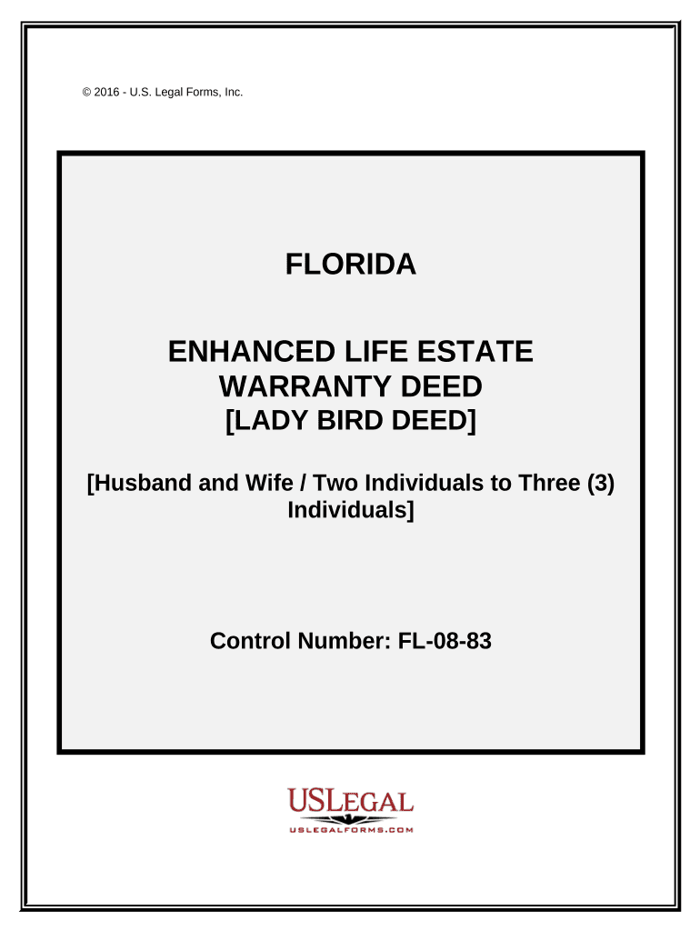Florida Life Estate Deed  Form
