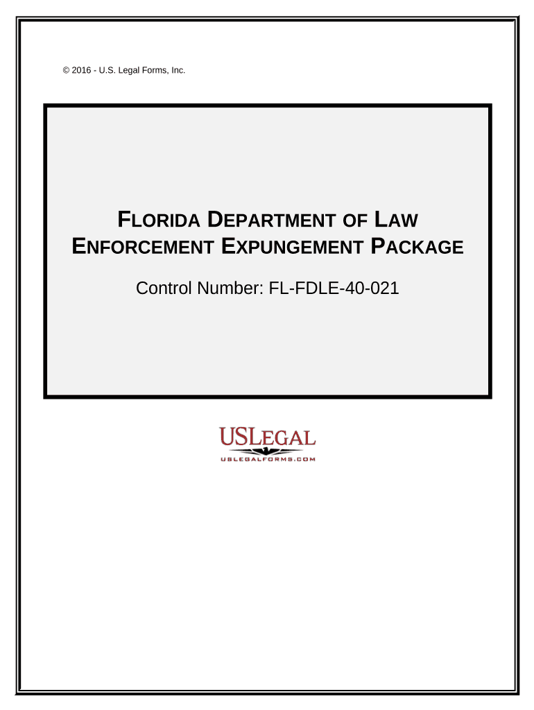 Expungement Packet Florida  Form
