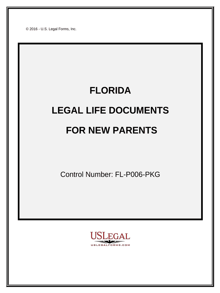 Essential Legal Life Documents for New Parents Florida  Form