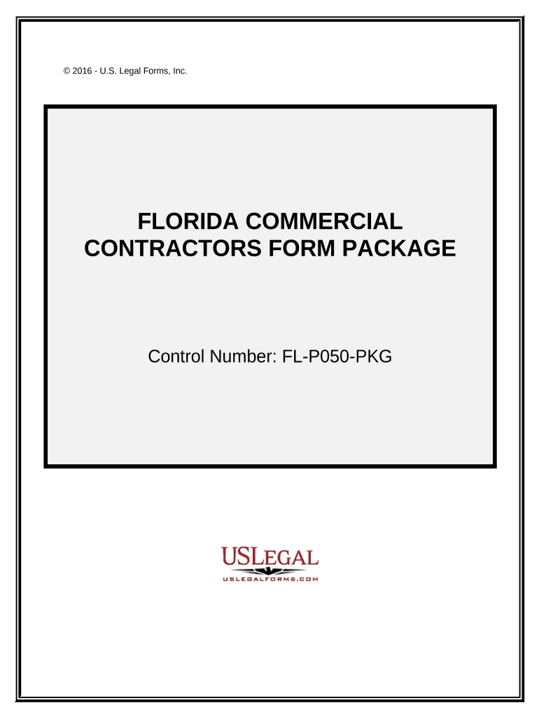 Commercial Contractor Package Florida  Form
