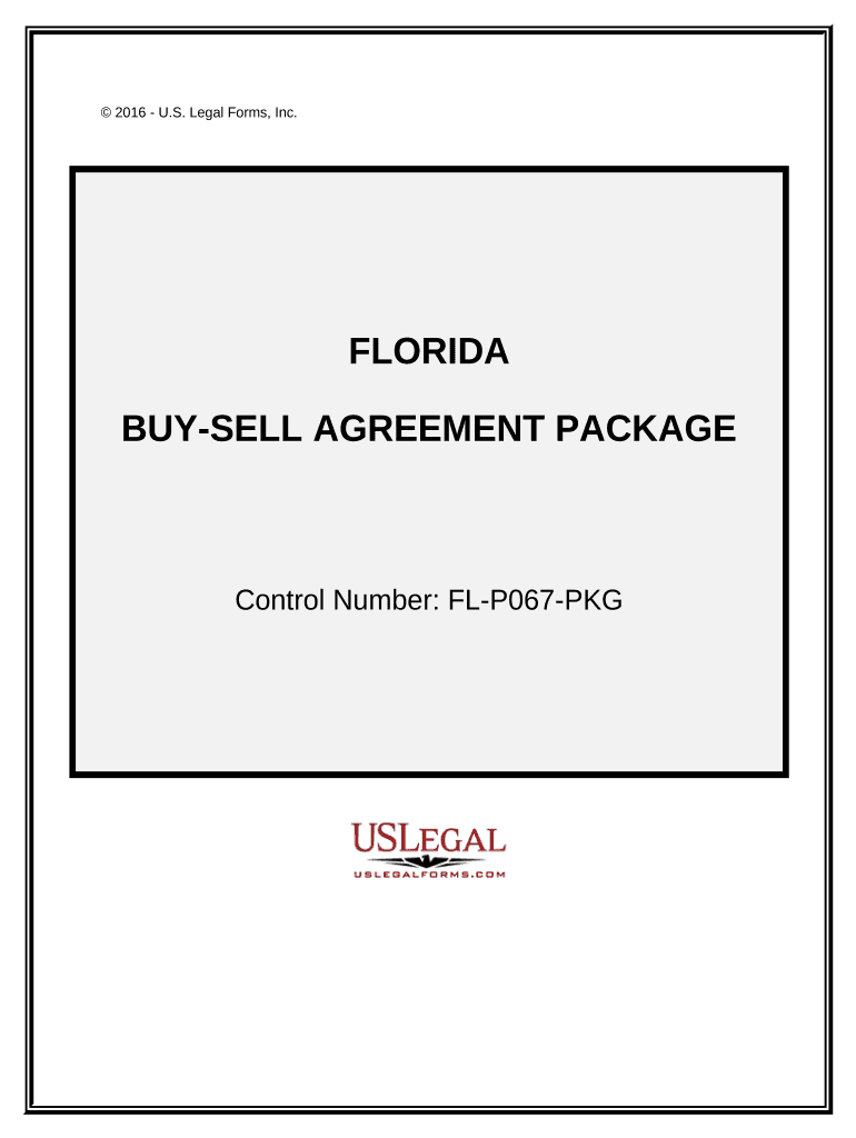 Buy Sell Agreement Package Florida  Form
