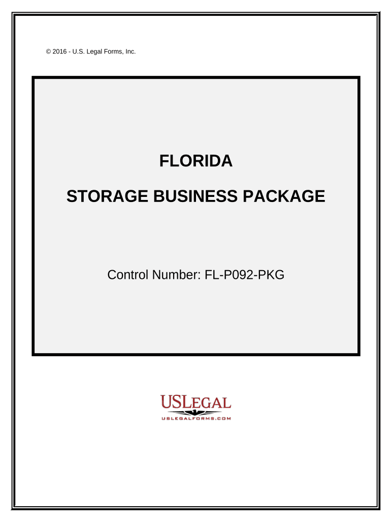 Storage Business Package Florida  Form