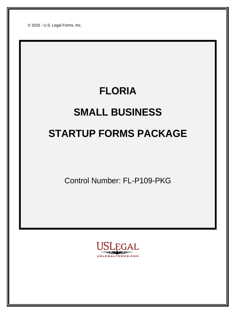 Florida Small Business Startup Package Florida  Form