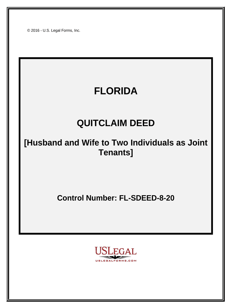 Florida Deed Husband Wife  Form