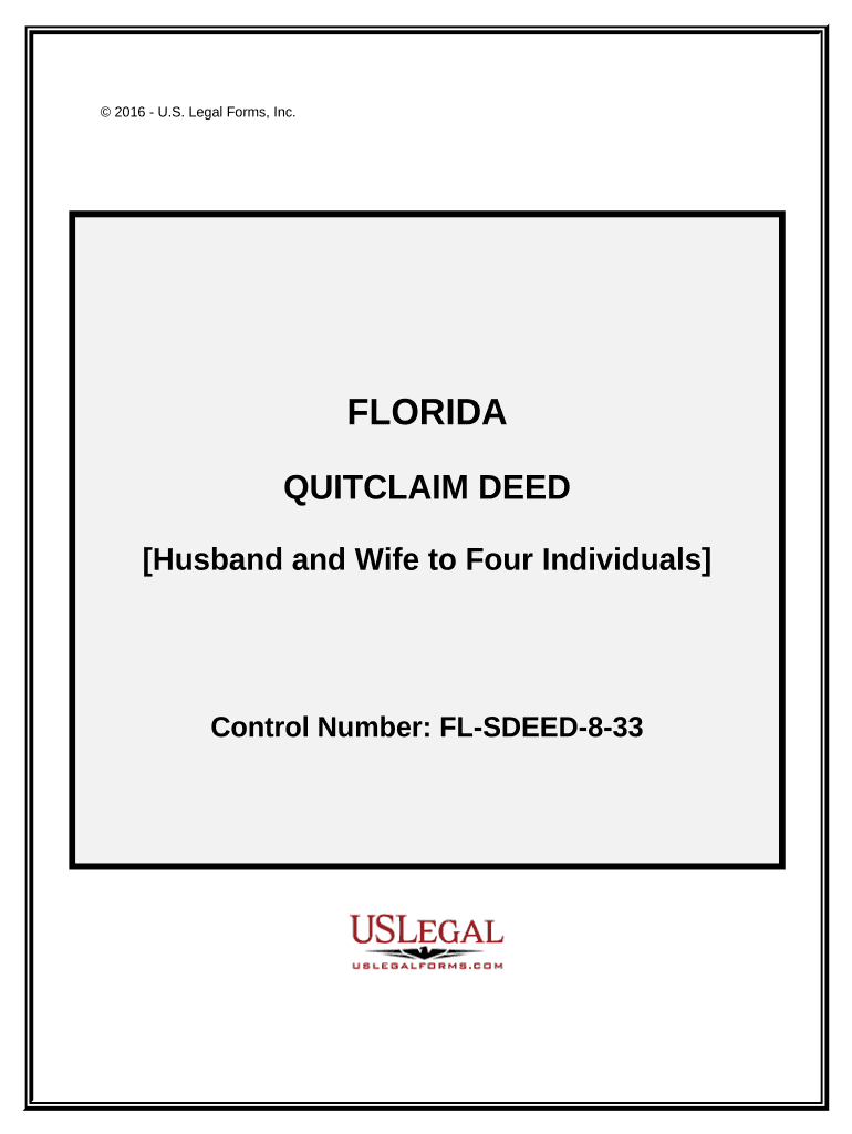 Florida Deed Husband Wife  Form