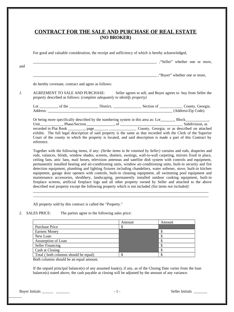 Ga Purchase  Form