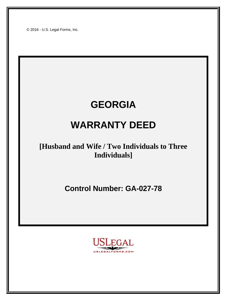 Georgia Warranty Form