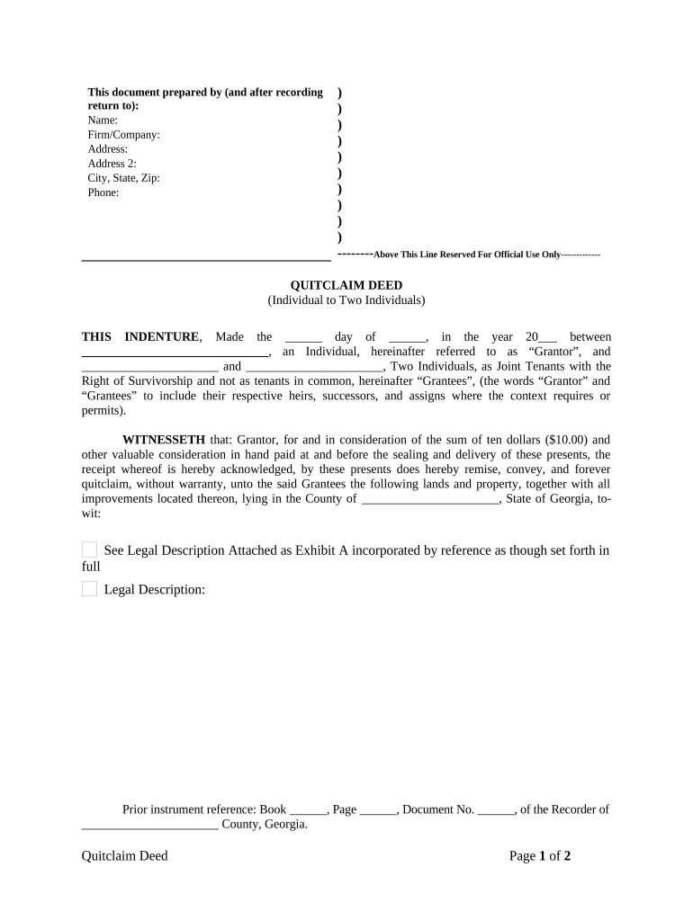 Ga 2 Court  Form