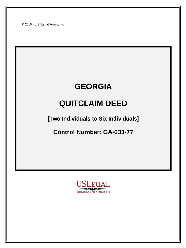 Quitclaim Deed Form Georgia