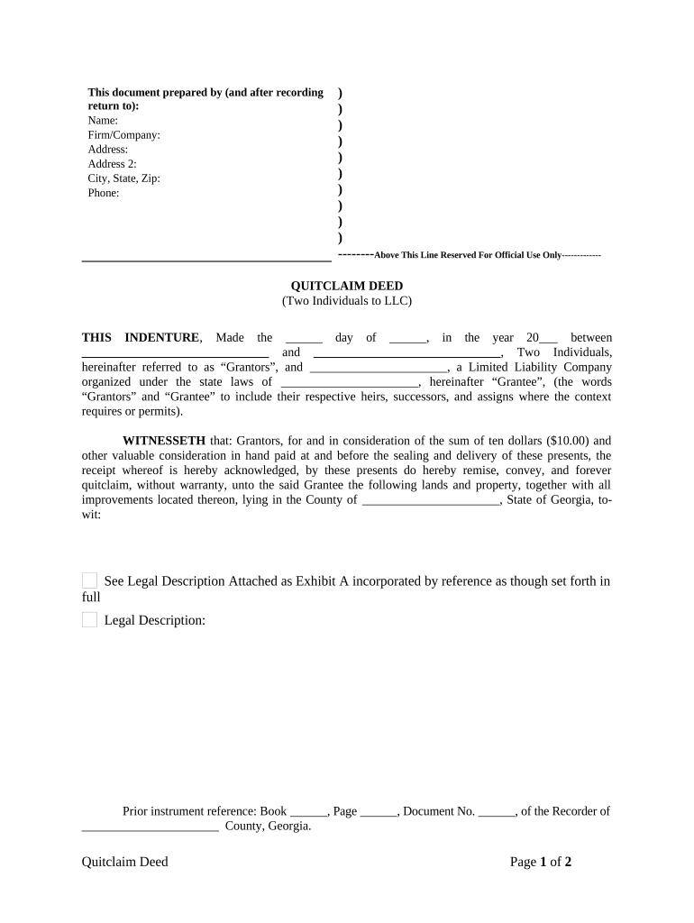 Ga Limited Company  Form