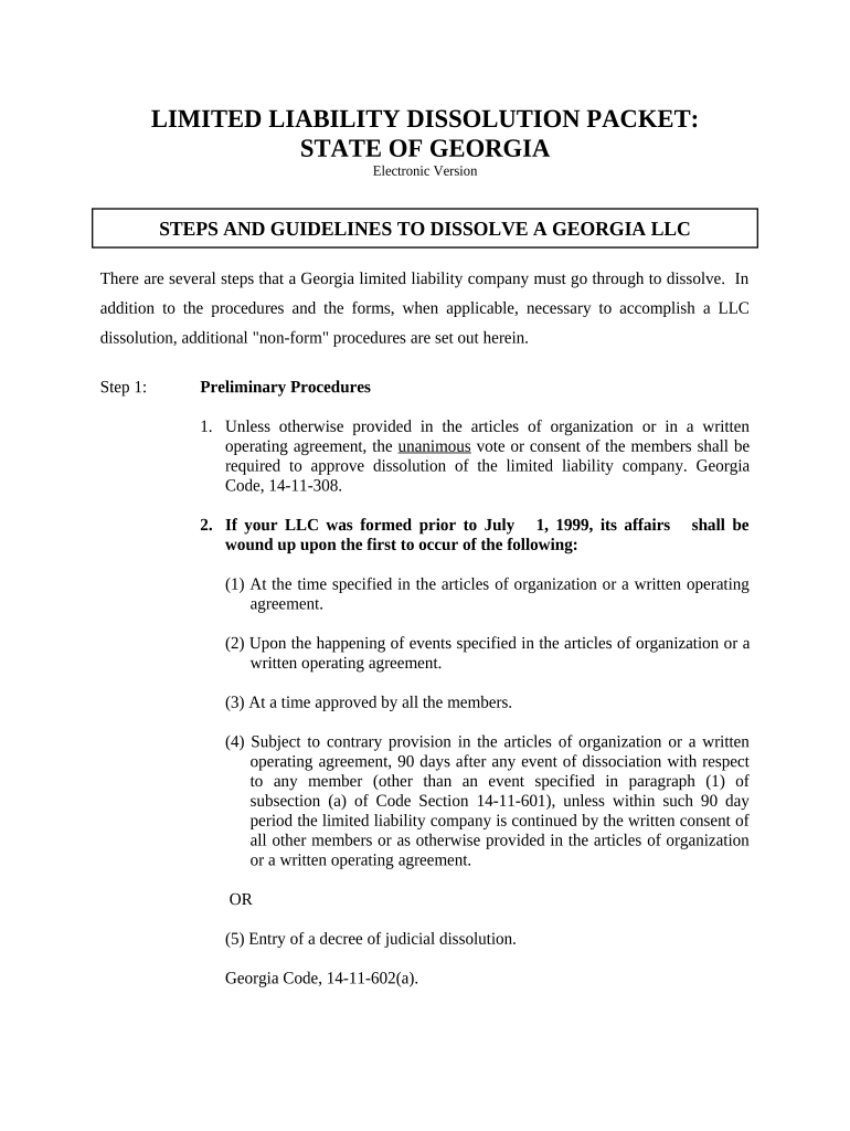 Georgia Limited  Form