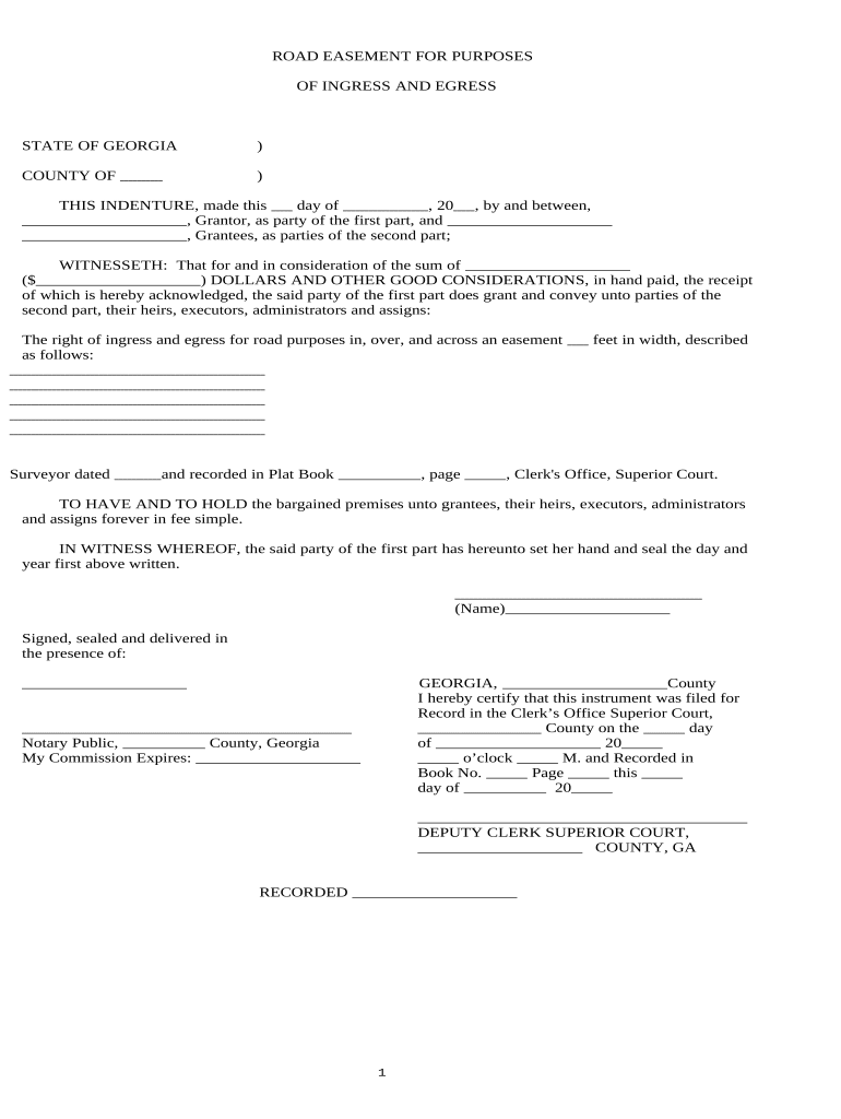 assignment of easement form