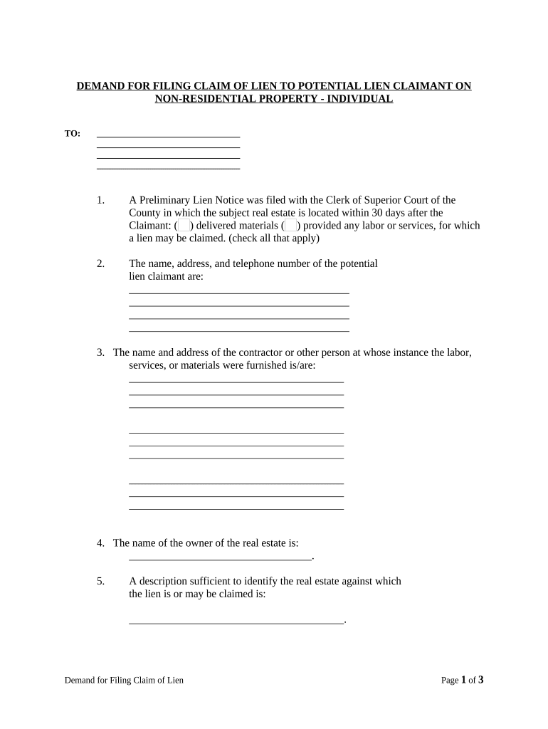 Georgia Filing Claim  Form