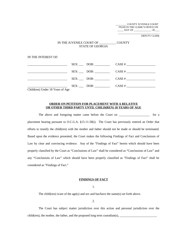 Petition Third Party  Form