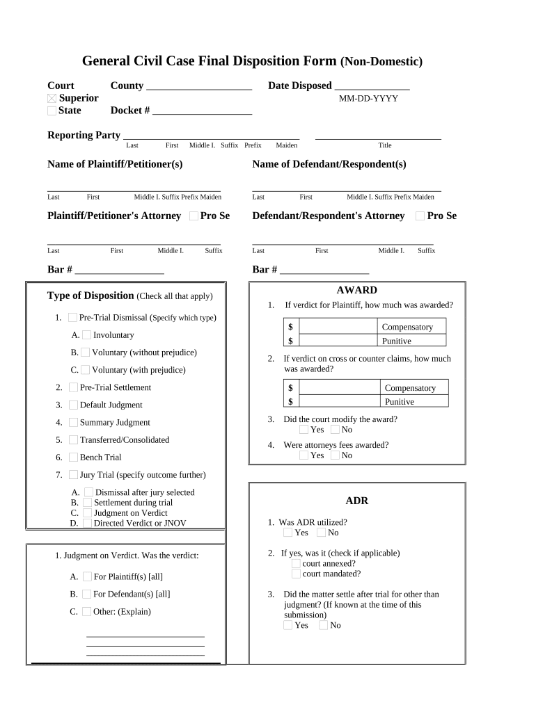 Case Final Disposition Form Georgia