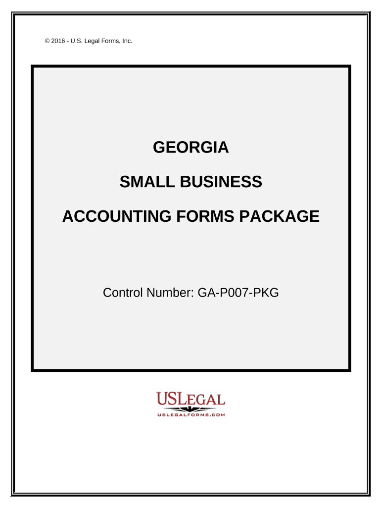 Small Business Accounting Package Georgia  Form