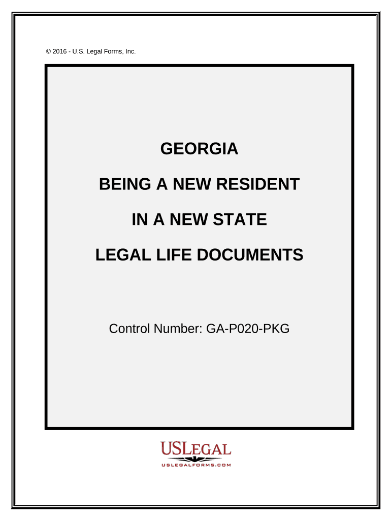 New State Resident Package Georgia  Form