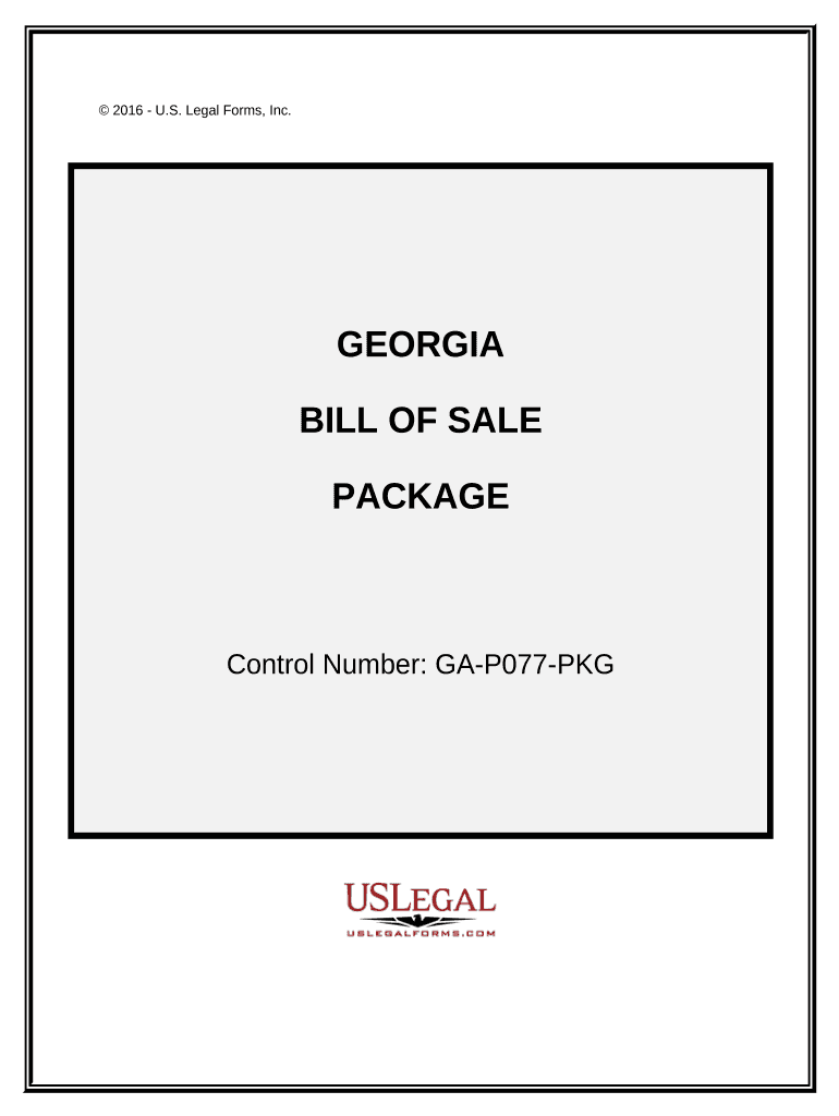 Ga Bill Sale  Form