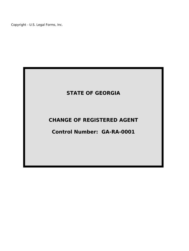 Georgia Registered Agent  Form