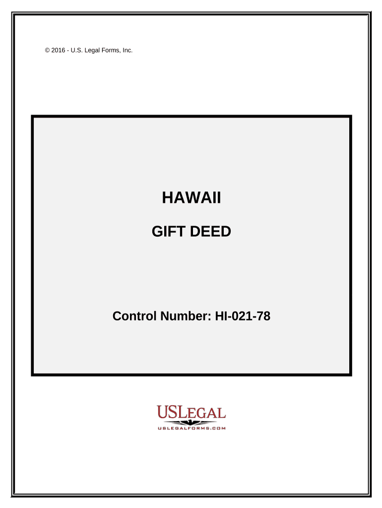 Hawaii Deed  Form