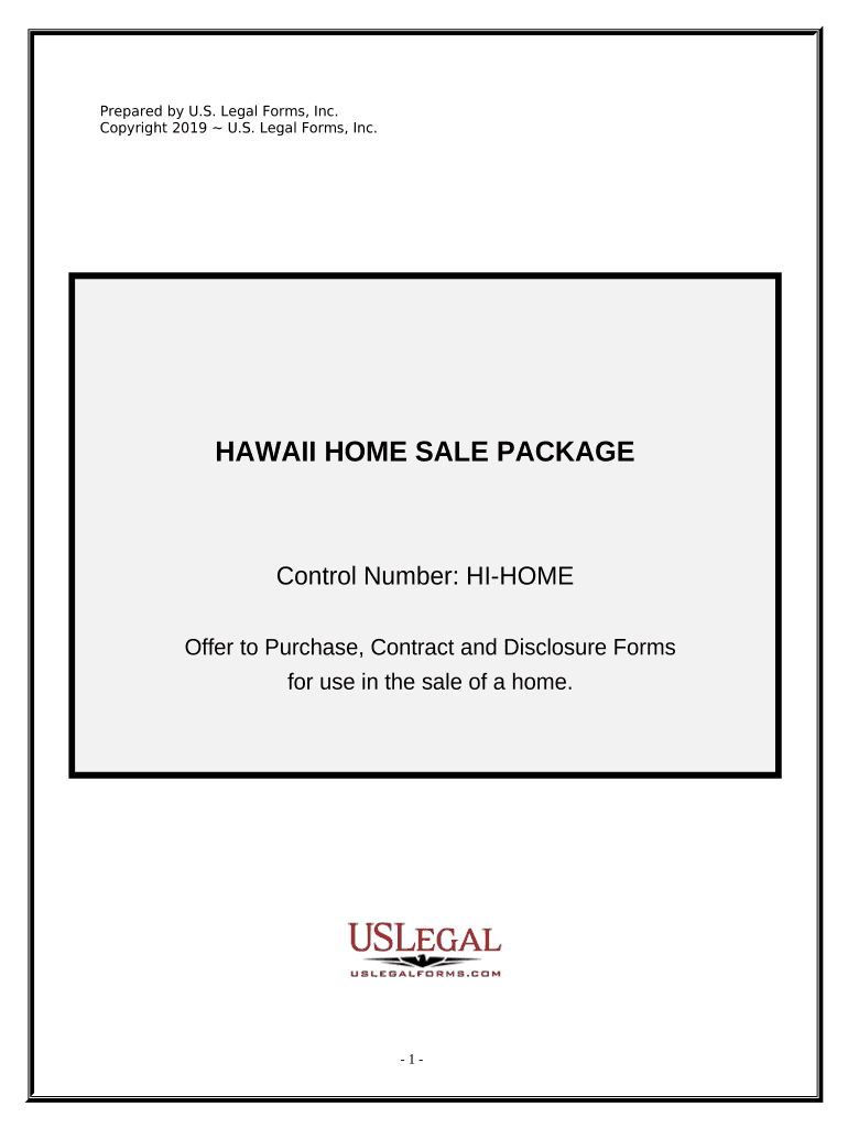 Real Estate Home Sales Package with Offer to Purchase, Contract of Sale, Disclosure Statements and More for Residential House Ha  Form