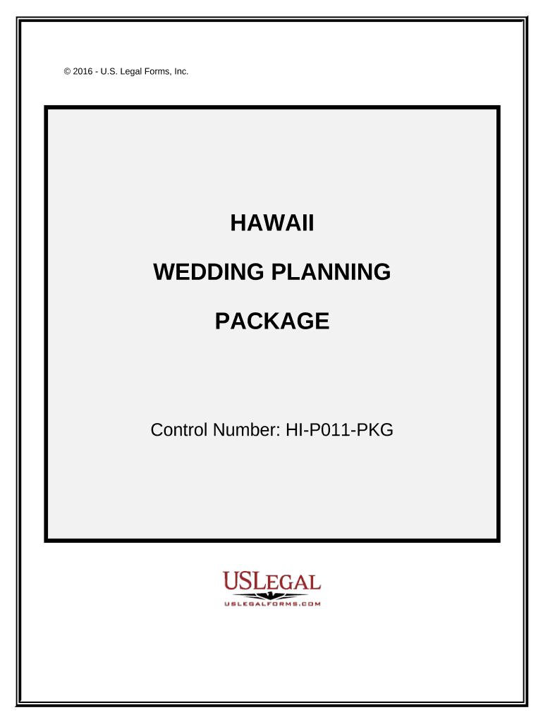 Wedding Planning or Consultant Package Hawaii  Form