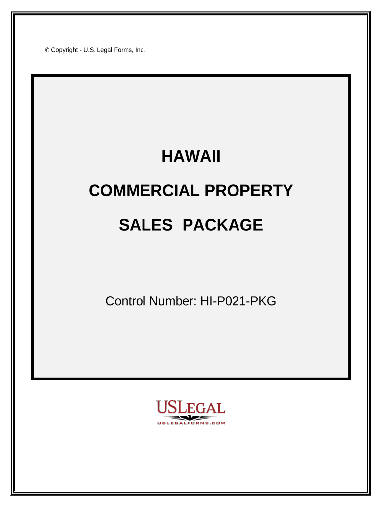 Commercial Property Sales Package Hawaii Form