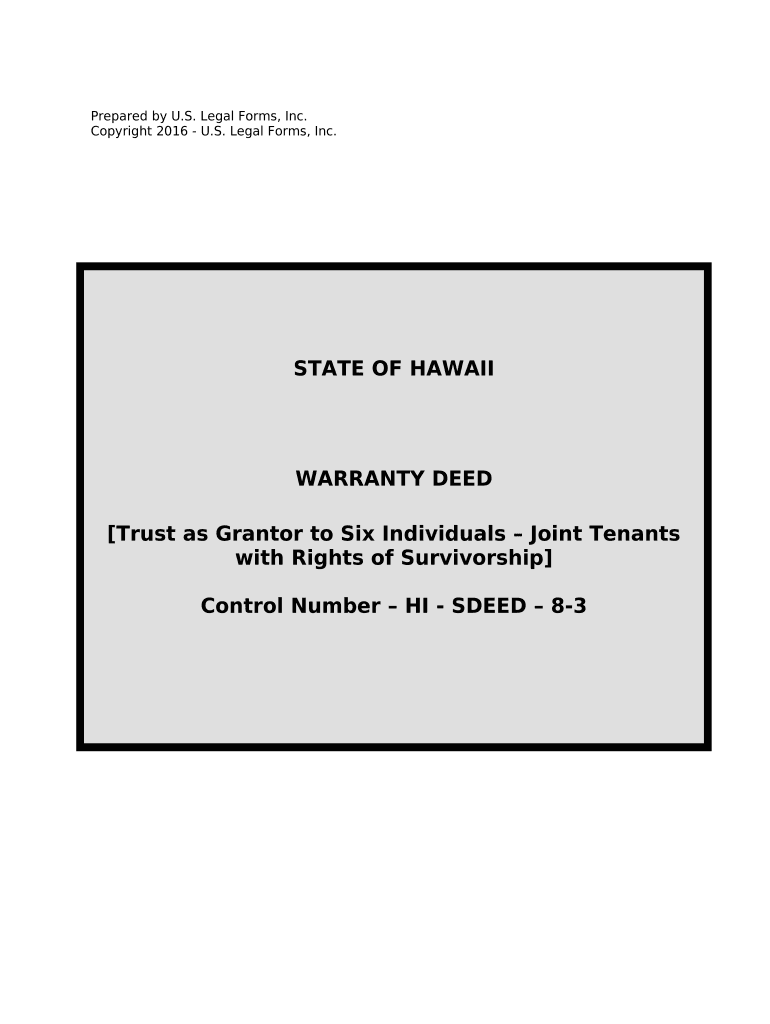 Hawaii Warranty  Form