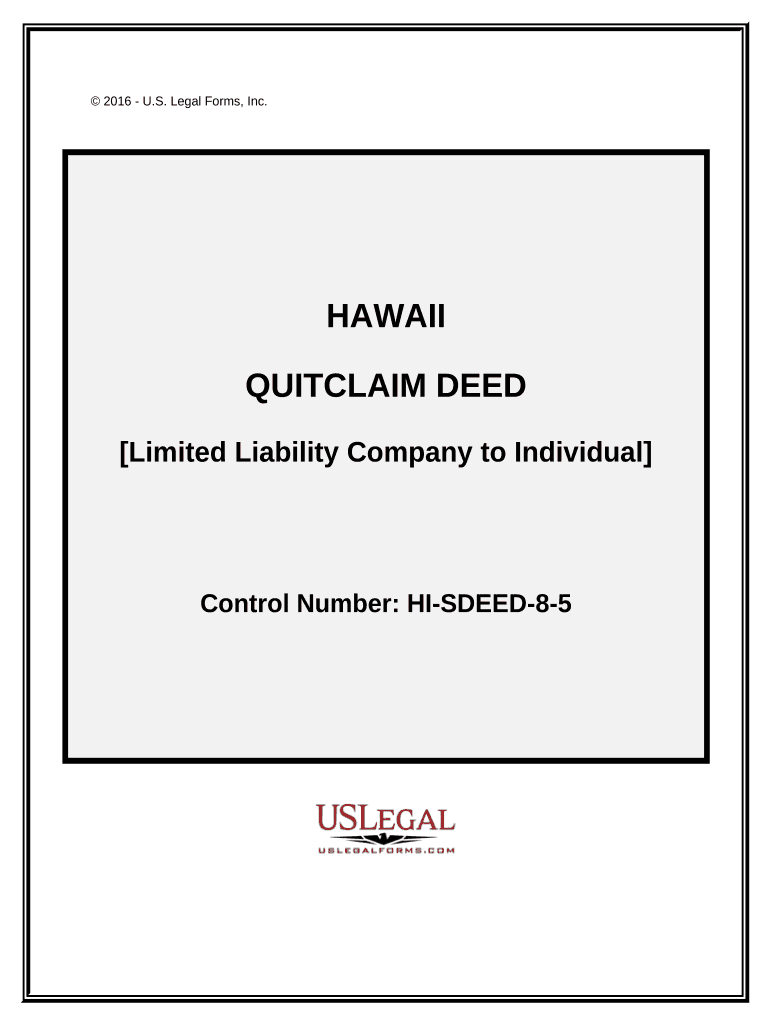 Hawaii Limited Company  Form