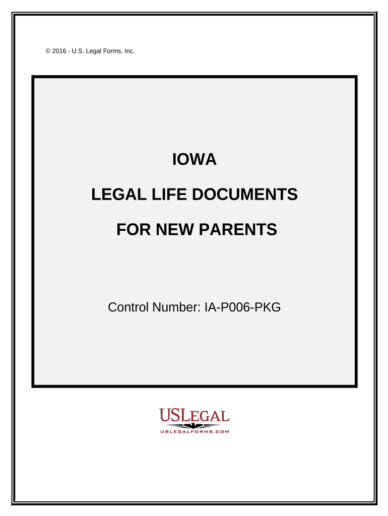 Essential Legal Life Documents for New Parents Iowa  Form