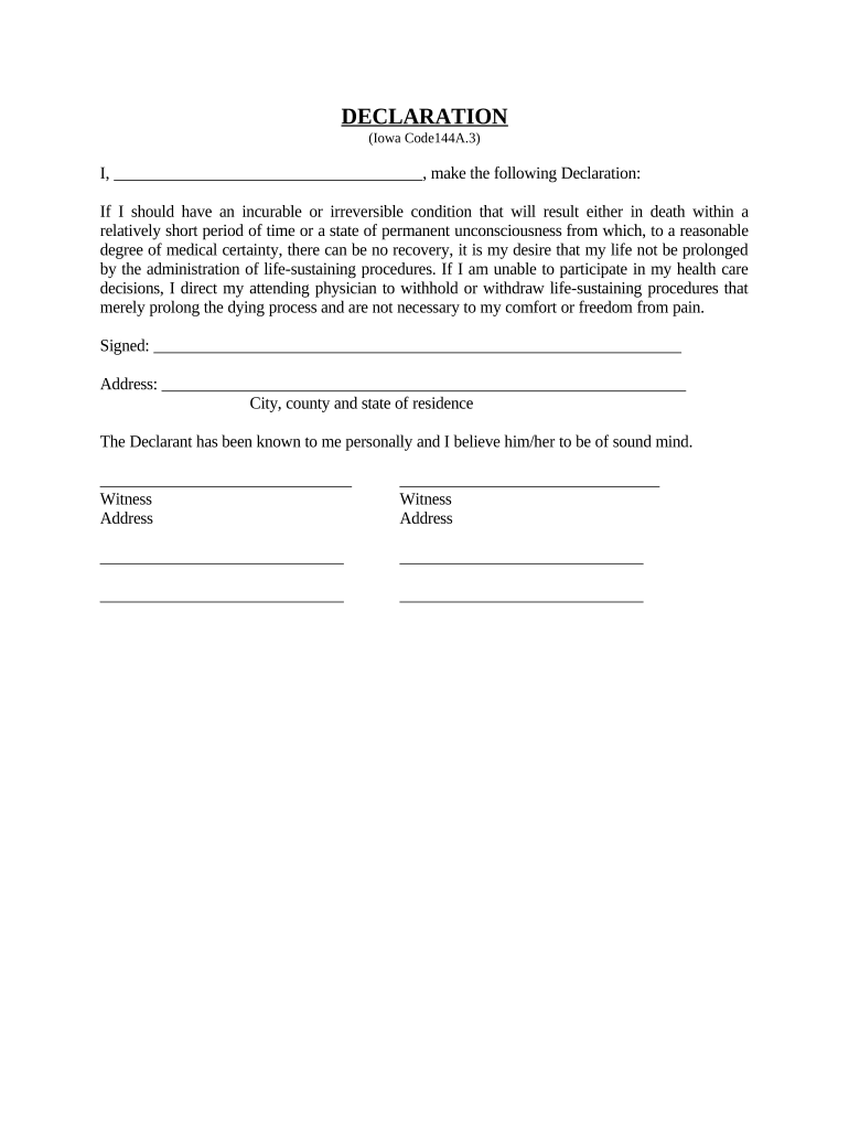 Sustaining Procedures  Form