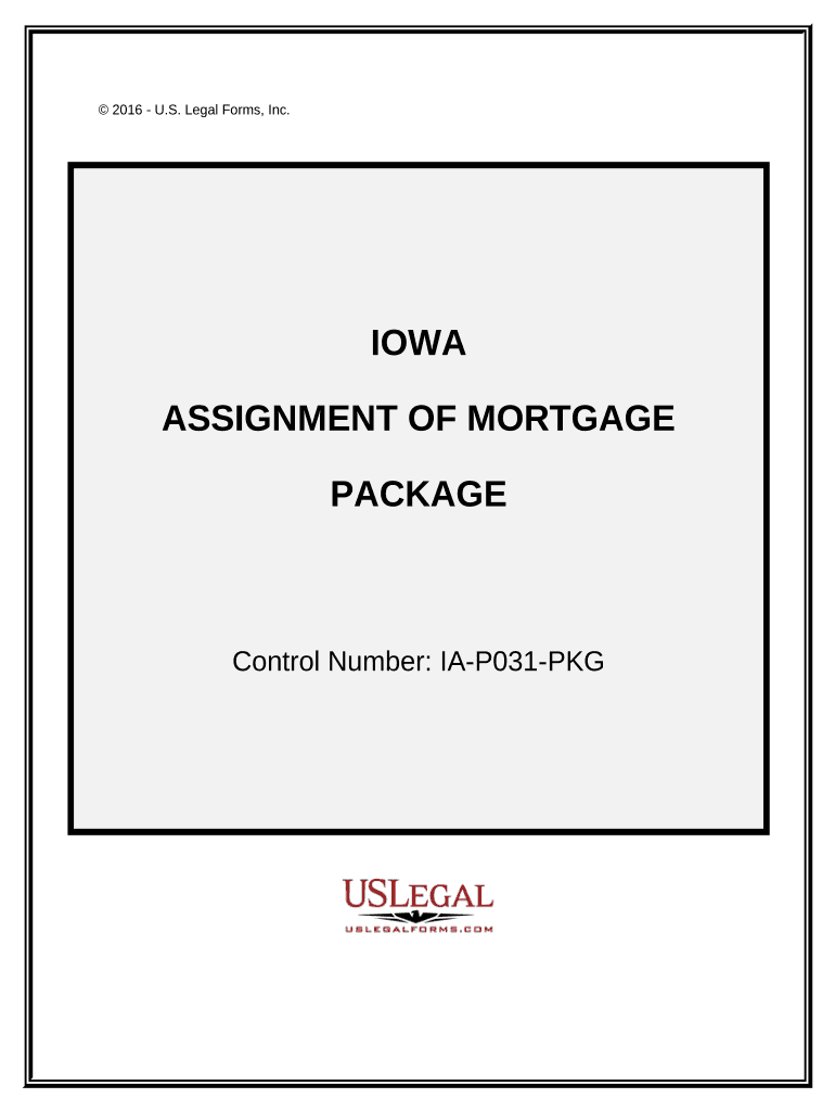 Assignment of Mortgage Package Iowa  Form