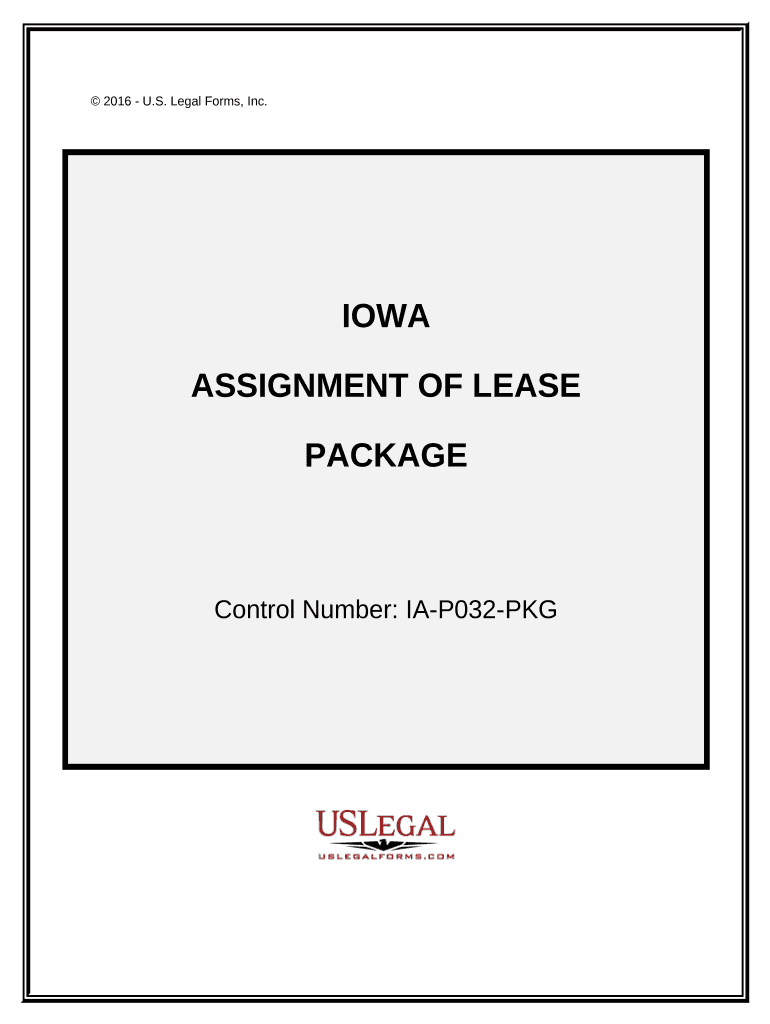 Assignment of Lease Package Iowa  Form