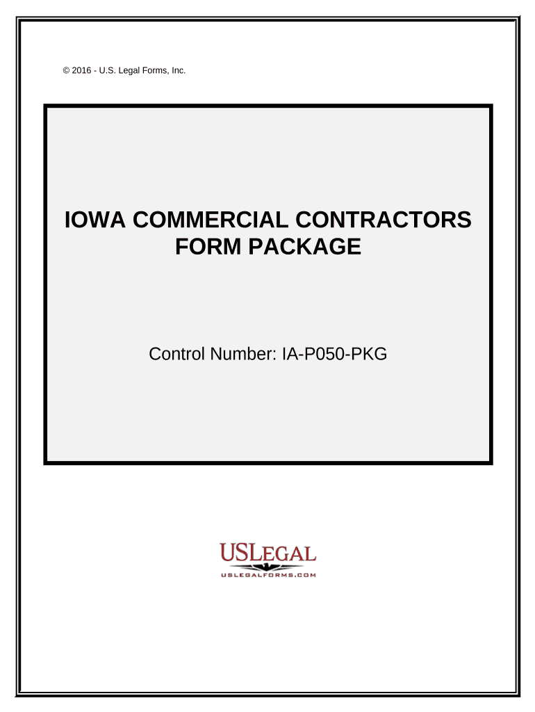 Commercial Contractor Package Iowa  Form