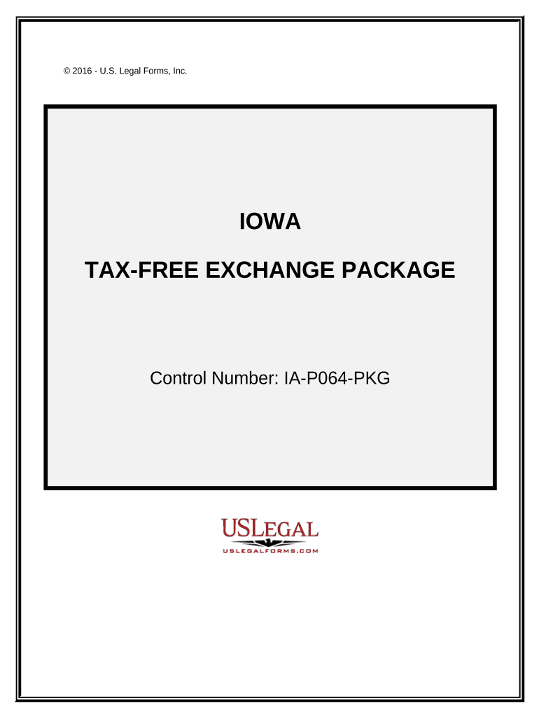 Tax Exchange Package Iowa  Form