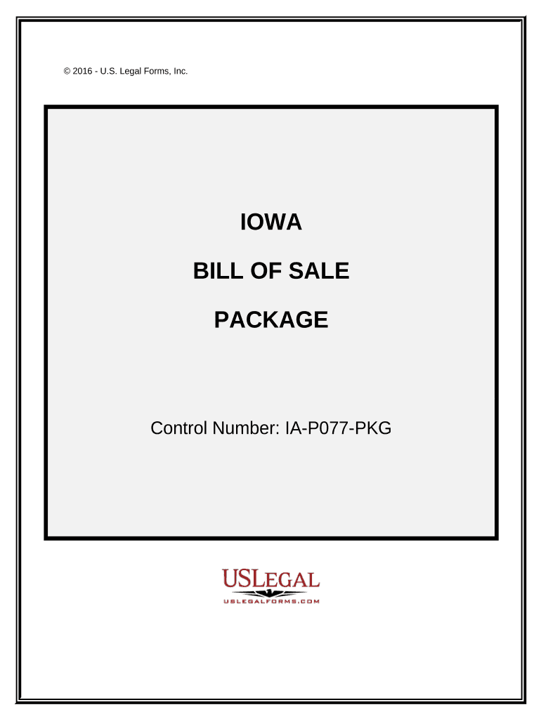 Iowa Bill Sale Form