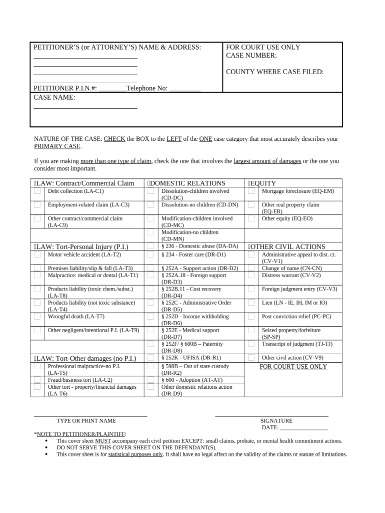 Ia Law Form