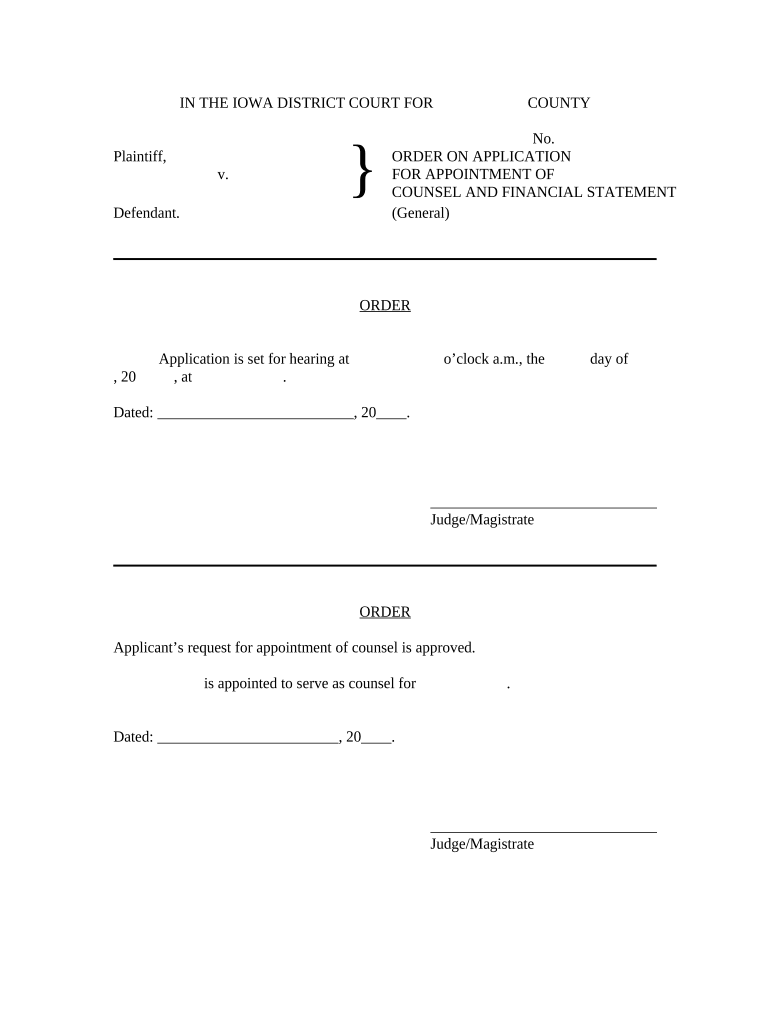 Application Counsel  Form