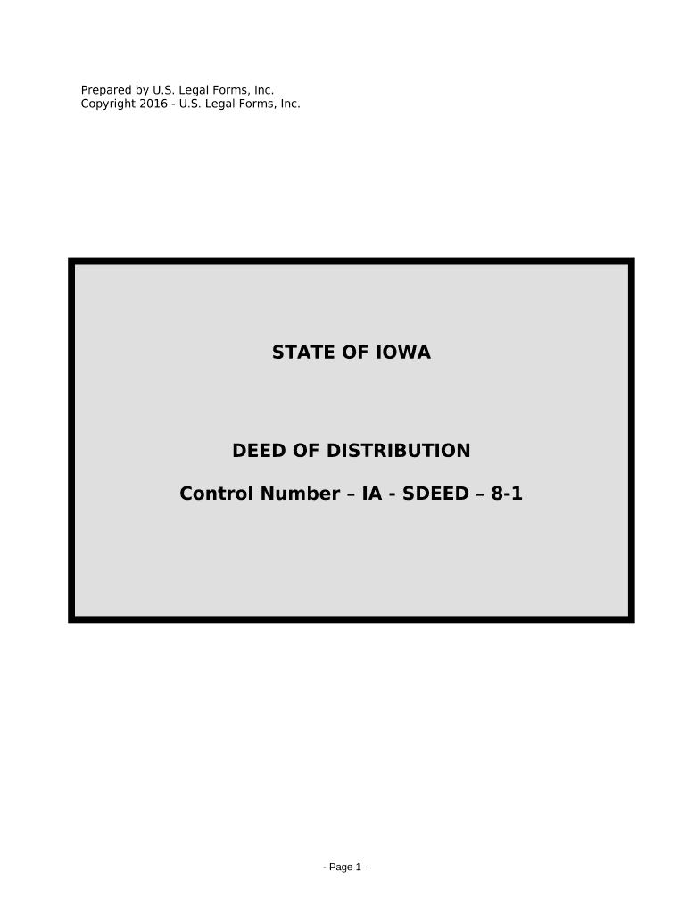 Iowa Deed  Form