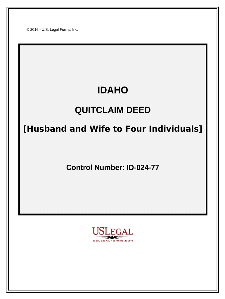 Idaho Husband Wife  Form