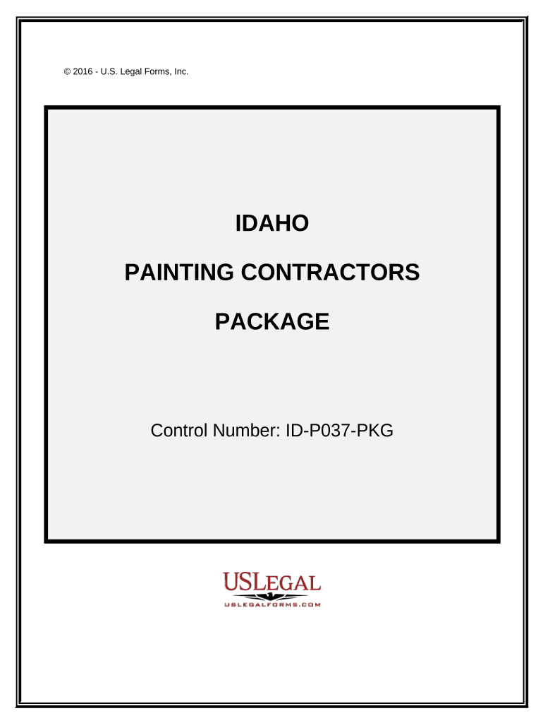 Painting Contractor Package Idaho  Form