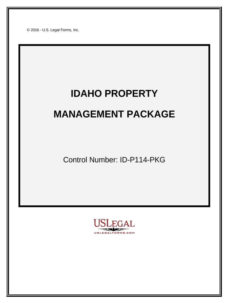 Idaho Property Management Package Idaho  Form