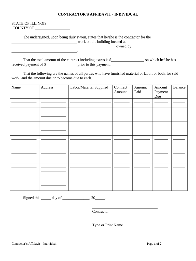 Il Verified  Form