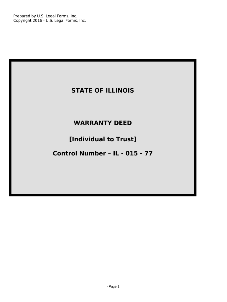 Illinois Warranty  Form