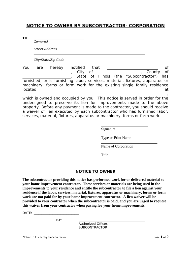 Illinois Owner Llc  Form