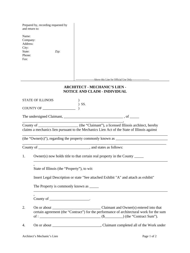 Illinois Claim Form