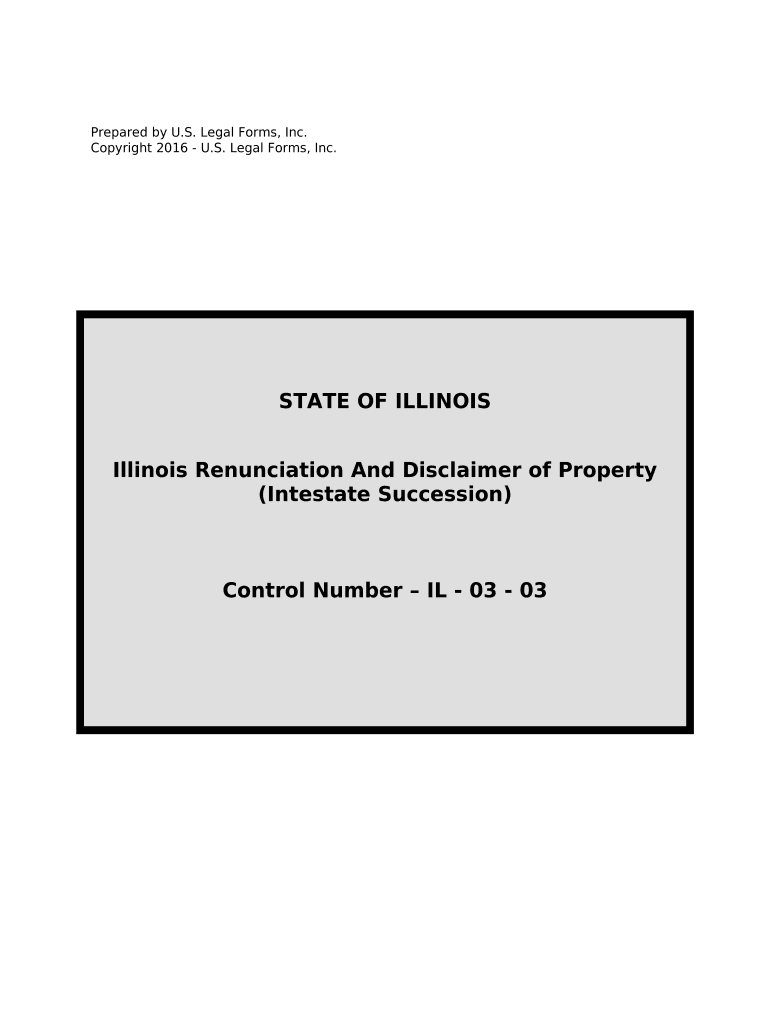 Illinois Succession  Form