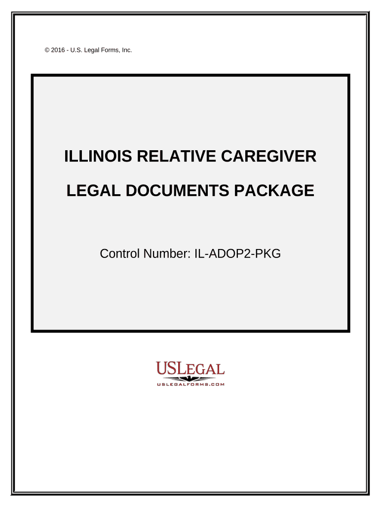 Illinois Relative Caretaker Legal Documents Package Illinois  Form