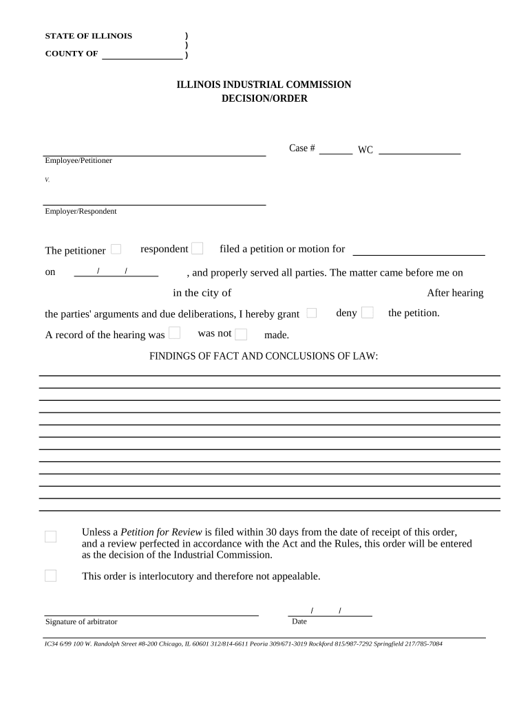 Il Workers Compensation  Form
