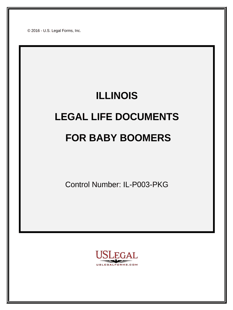 Essential Legal Life Documents for Baby Boomers Illinois  Form